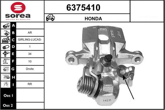 STARTCAR 6375410 - Étrier de frein cwaw.fr