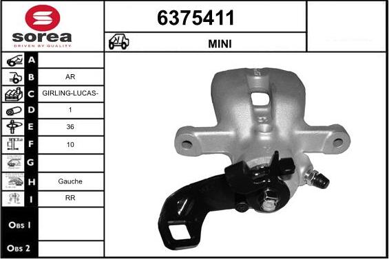 STARTCAR 6375411 - Étrier de frein cwaw.fr