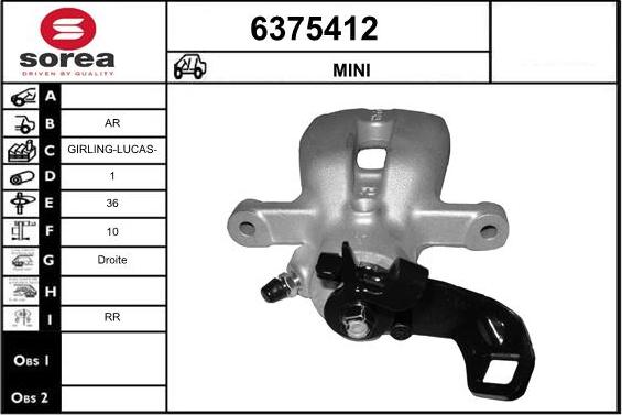 STARTCAR 6375412 - Étrier de frein cwaw.fr