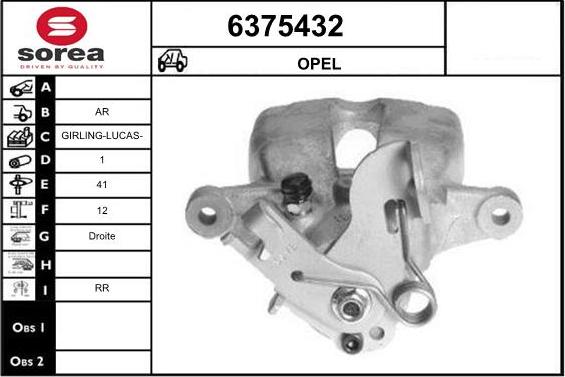 STARTCAR 6375432 - Étrier de frein cwaw.fr