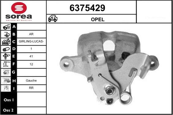 STARTCAR 6375429 - Étrier de frein cwaw.fr