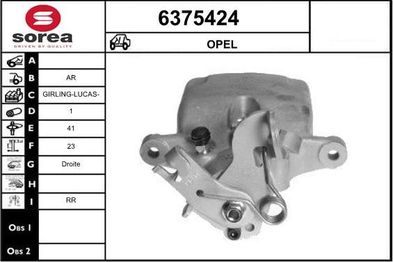 STARTCAR 6375424 - Étrier de frein cwaw.fr