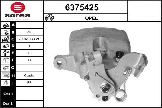 STARTCAR 6375425 - Étrier de frein cwaw.fr