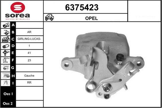 STARTCAR 6375423 - Étrier de frein cwaw.fr