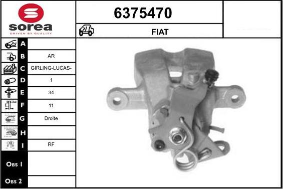 STARTCAR 6375470 - Étrier de frein cwaw.fr