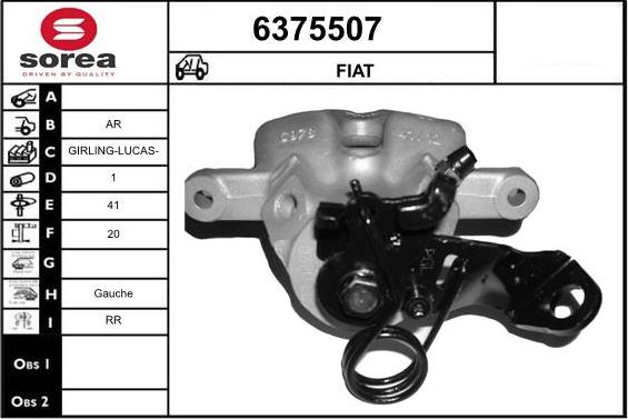 STARTCAR 6375507 - Étrier de frein cwaw.fr