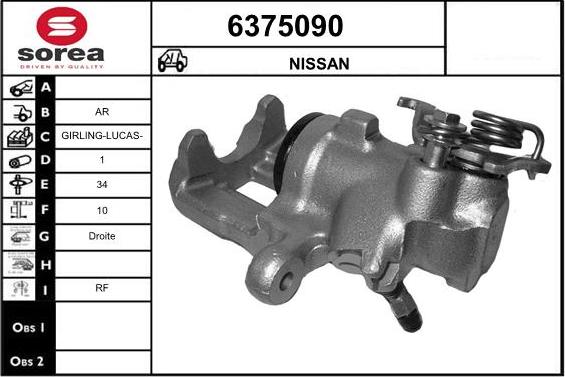 STARTCAR 6375090 - Étrier de frein cwaw.fr