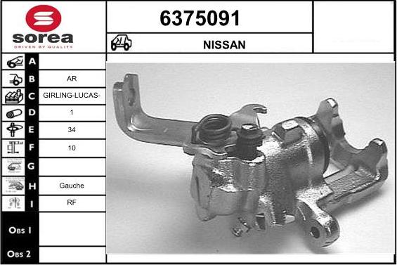 STARTCAR 6375091 - Étrier de frein cwaw.fr