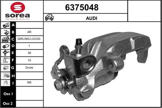 STARTCAR 6375048 - Étrier de frein cwaw.fr