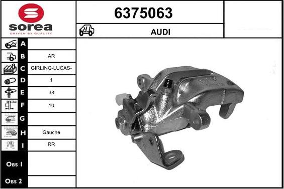 STARTCAR 6375063 - Étrier de frein cwaw.fr