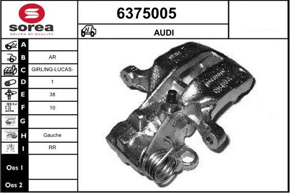 STARTCAR 6375005 - Étrier de frein cwaw.fr