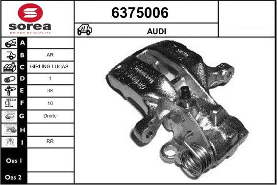 STARTCAR 6375006 - Étrier de frein cwaw.fr