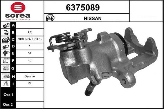 STARTCAR 6375089 - Étrier de frein cwaw.fr