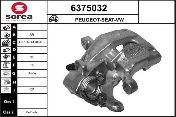 STARTCAR 6375032 - Étrier de frein cwaw.fr