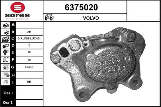 STARTCAR 6375020 - Étrier de frein cwaw.fr