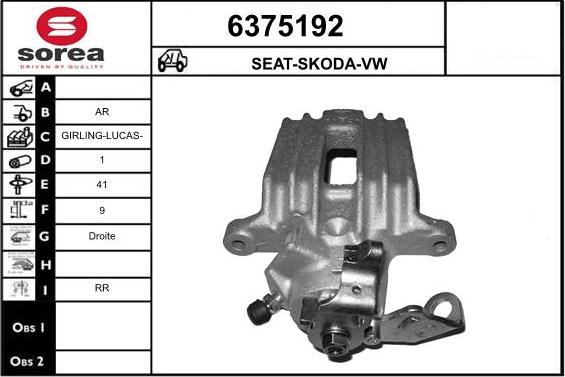 STARTCAR 6375192 - Étrier de frein cwaw.fr