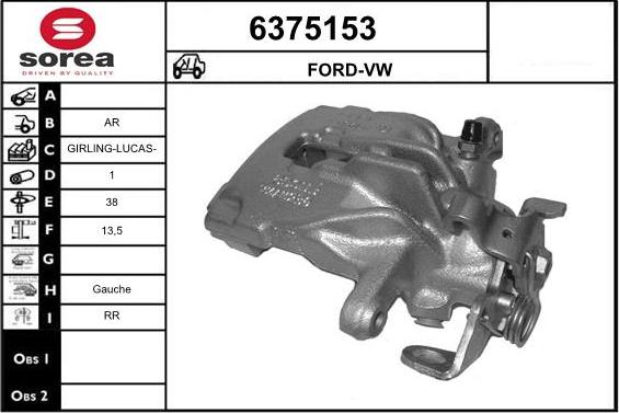 STARTCAR 6375153 - Étrier de frein cwaw.fr