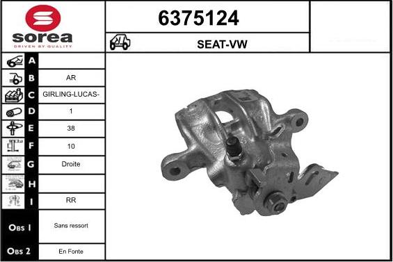 STARTCAR 6375124 - Étrier de frein cwaw.fr