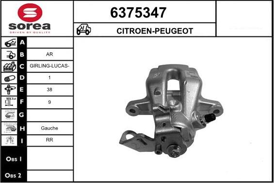 STARTCAR 6375347 - Étrier de frein cwaw.fr