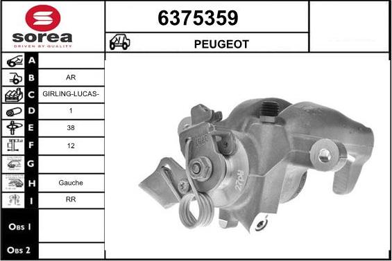 STARTCAR 6375359 - Étrier de frein cwaw.fr