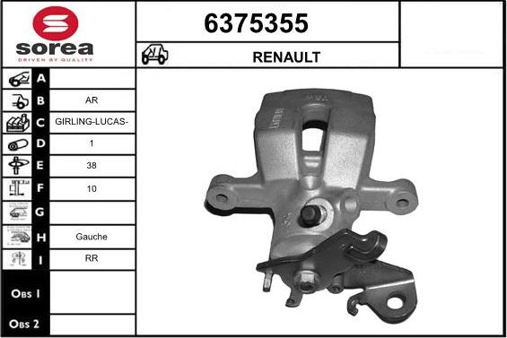 STARTCAR 6375355 - Étrier de frein cwaw.fr