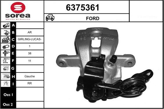 STARTCAR 6375361 - Étrier de frein cwaw.fr