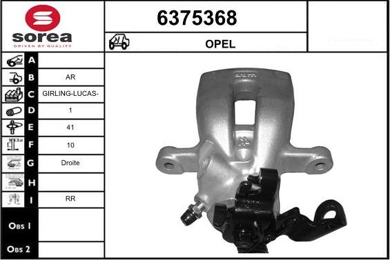 STARTCAR 6375368 - Étrier de frein cwaw.fr