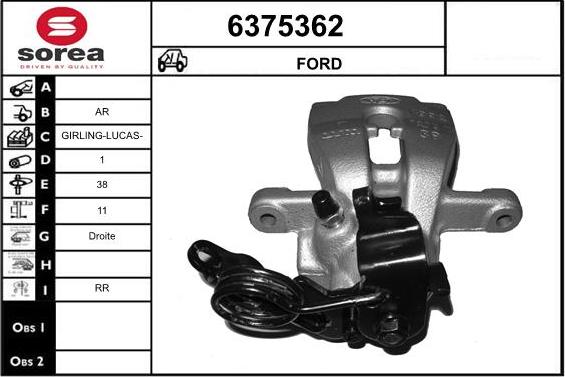 STARTCAR 6375362 - Étrier de frein cwaw.fr