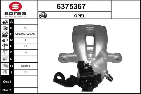 STARTCAR 6375367 - Étrier de frein cwaw.fr