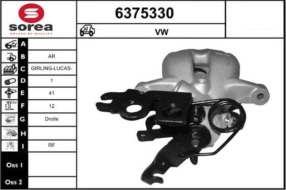 STARTCAR 6375330 - Étrier de frein cwaw.fr