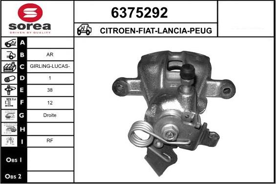 STARTCAR 6375292 - Étrier de frein cwaw.fr