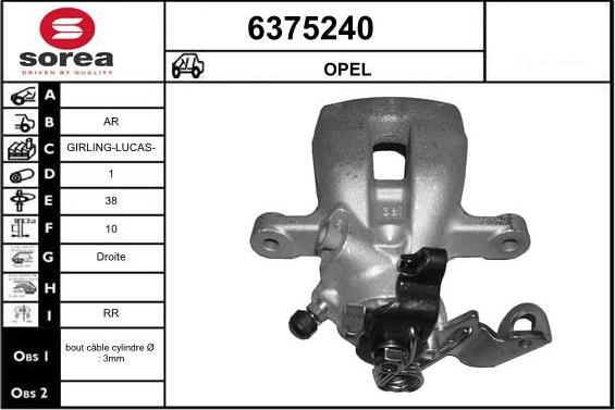 STARTCAR 6375240 - Étrier de frein cwaw.fr