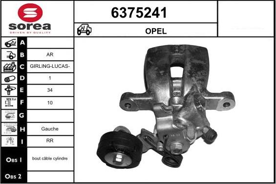 STARTCAR 6375241 - Étrier de frein cwaw.fr