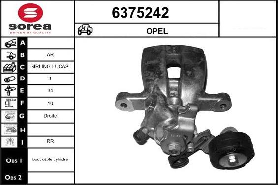 STARTCAR 6375242 - Étrier de frein cwaw.fr