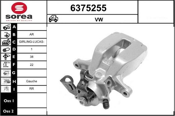 STARTCAR 6375255 - Étrier de frein cwaw.fr