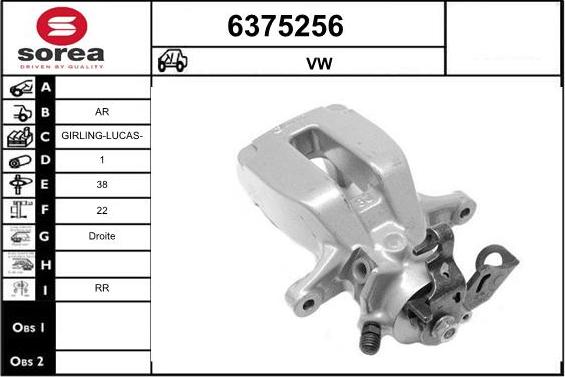 STARTCAR 6375256 - Étrier de frein cwaw.fr