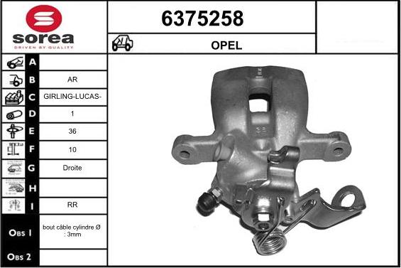 STARTCAR 6375258 - Étrier de frein cwaw.fr