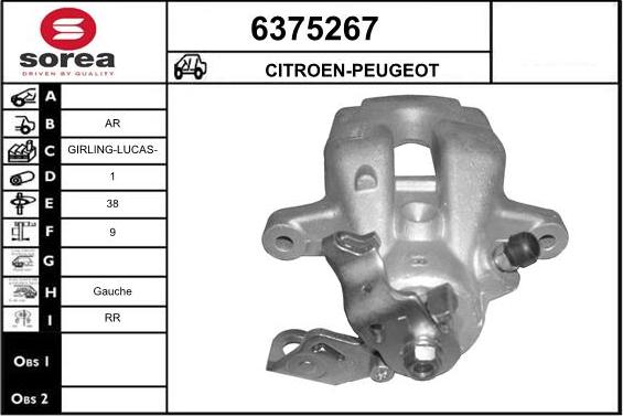 STARTCAR 6375267 - Étrier de frein cwaw.fr