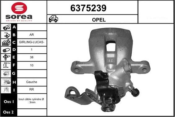 STARTCAR 6375239 - Étrier de frein cwaw.fr