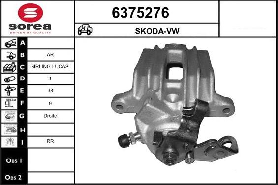 STARTCAR 6375276 - Étrier de frein cwaw.fr