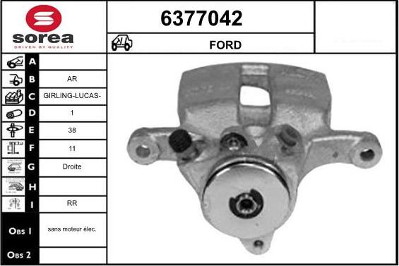 STARTCAR 6377042 - Étrier de frein cwaw.fr