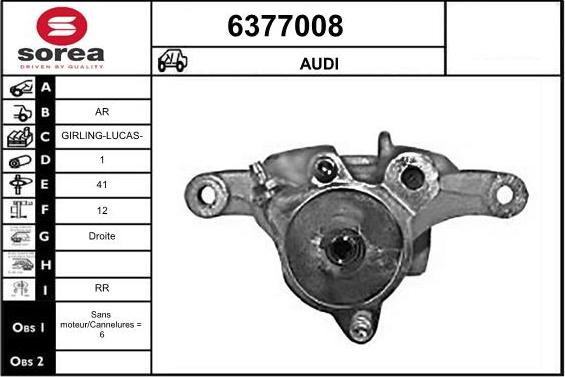 STARTCAR 6377008 - Étrier de frein cwaw.fr