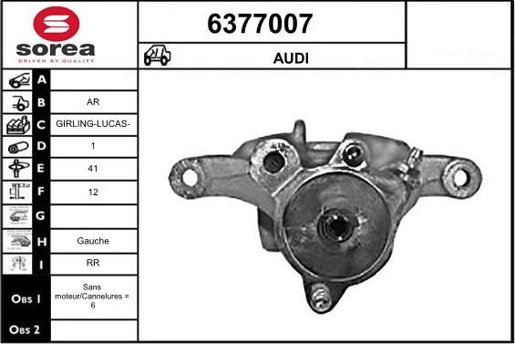 STARTCAR 6377007 - Étrier de frein cwaw.fr