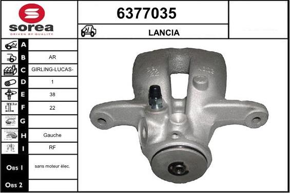 STARTCAR 6377035 - Étrier de frein cwaw.fr