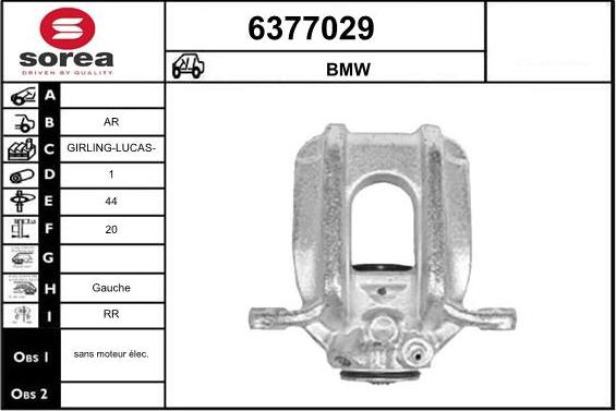 STARTCAR 6377029 - Étrier de frein cwaw.fr