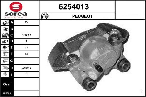 STARTCAR 6254013 - Étrier de frein cwaw.fr