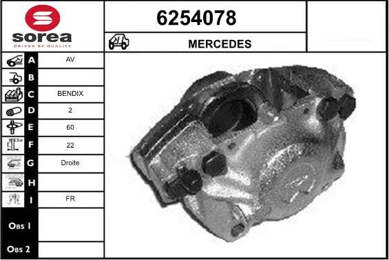 STARTCAR 6254078 - Étrier de frein cwaw.fr