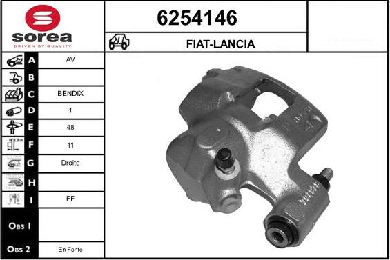 STARTCAR 6254146 - Étrier de frein cwaw.fr