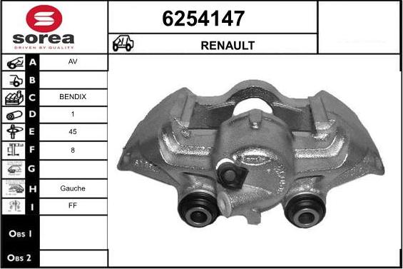 STARTCAR 6254147 - Étrier de frein cwaw.fr