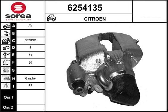 STARTCAR 6254135 - Étrier de frein cwaw.fr